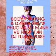 Body painting and dance show Umbrella Bar