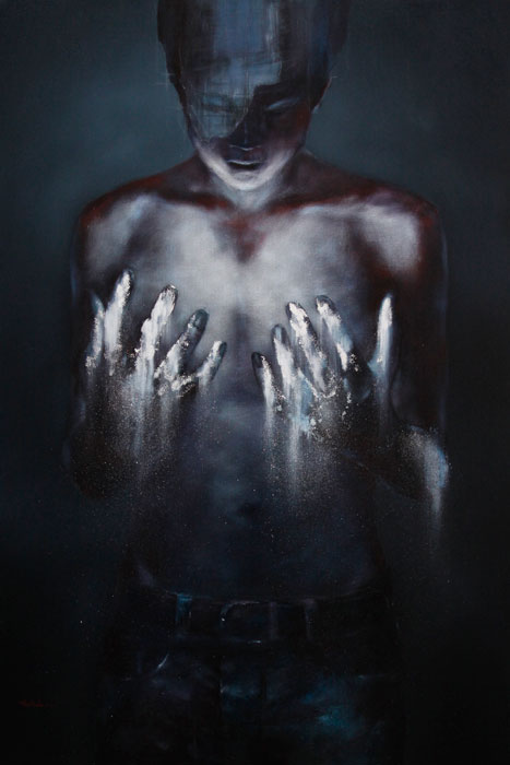 Truong The Linh, “Body and Soul”, Acrylic on canvas, 2014, 180 x 120 cm