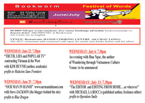 Bookworm Festival of Words 2011 - Schedule