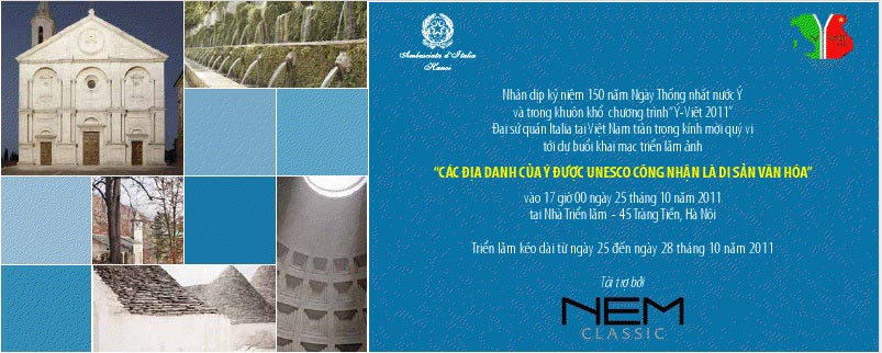 Exhibition Italian Sites of UNESCO Heritage List