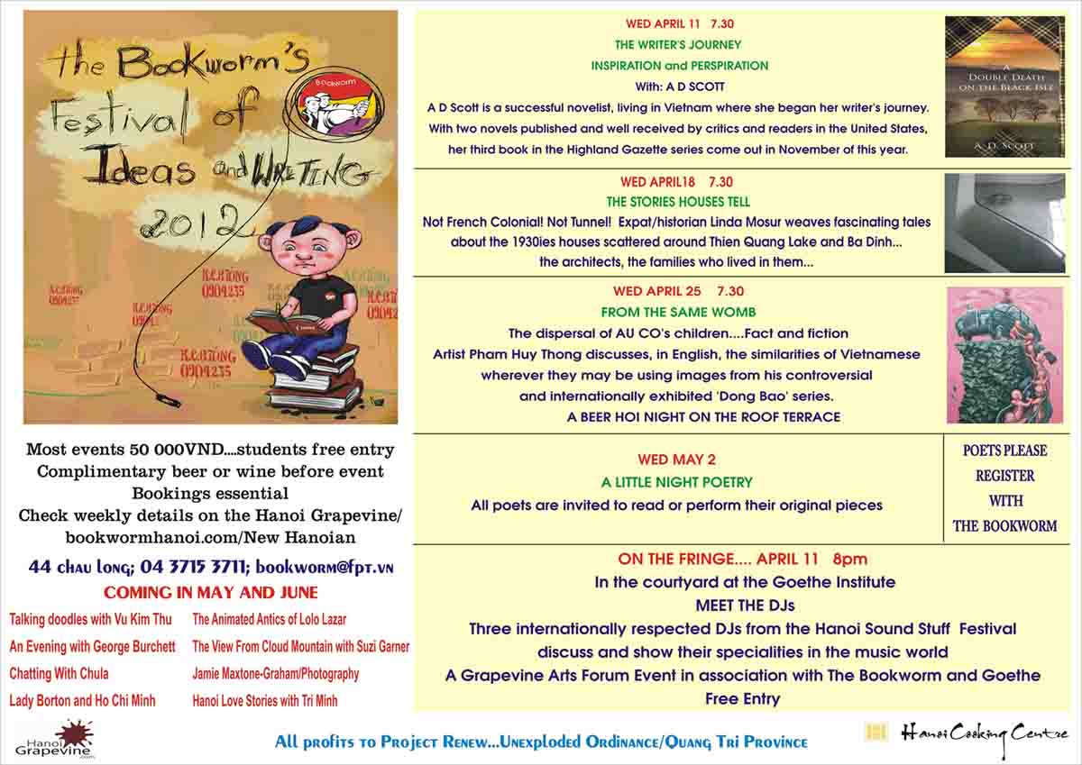 Schedule Bookworm Festival Apr
