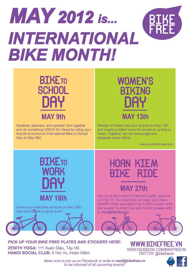 Bike Free Events May en
