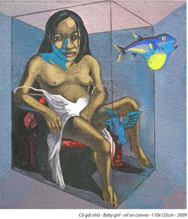 Le Quang Ha-Baby girl (in cage)