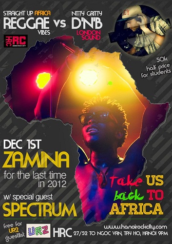 Back To Africa ZAMINA'S FINAL SHOW OF 2012