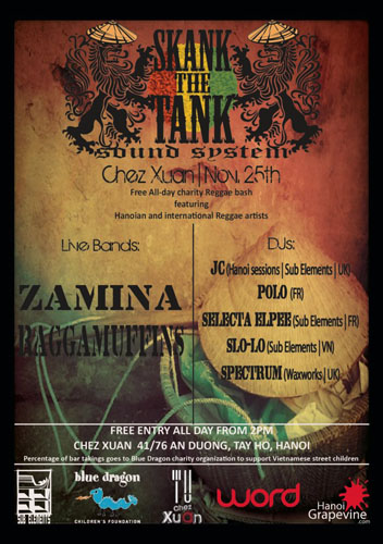 Skank the Tank Reggae Charity Day Party