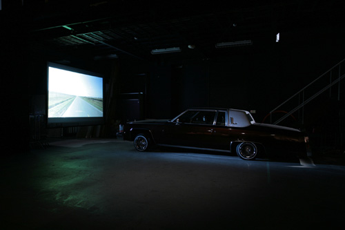 Yuichiro Tamura -video Nightless installation