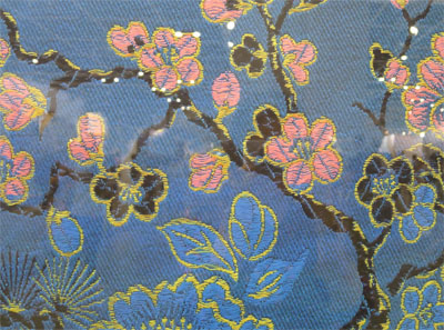 Detail of a tapestry by Kimsooja