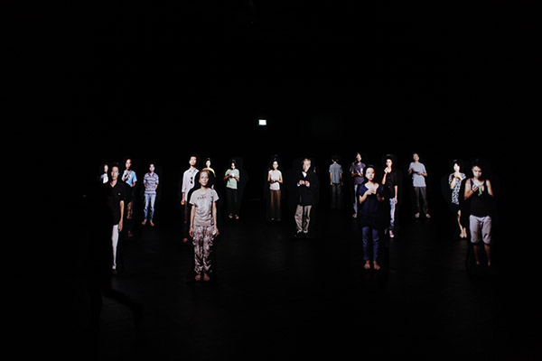 Unsubtitled, 2010 Video projection on wooden cut-outs Dimensions variable. Photo Credit: Jamie Maxtone-Graham