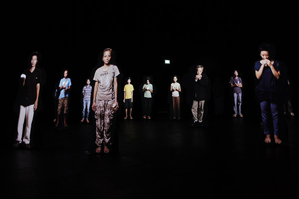Unsubtitled, 2010 Video projection on wooden cut-outs Dimensions variable. Photo Credit: Jamie Maxtone-Graham