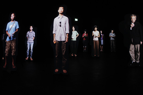 Unsubtitled, 2010 Video projection on wooden cut-outs Dimensions variable. Photo Credit: Jamie Maxtone-Graham