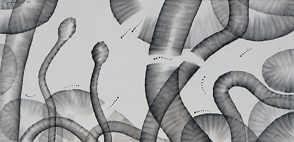 Nguyen Son Nine 18, 2013, 65 x 150 cm cm, Ink on “Xuyen chi” paper