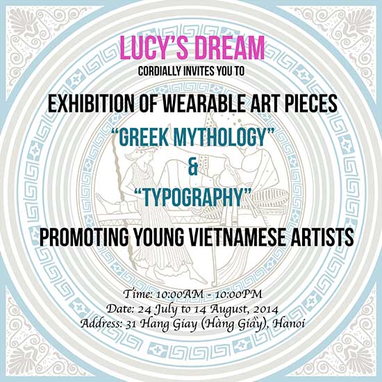 Exhibition Greek Mythology and Typography-Lucy Dream