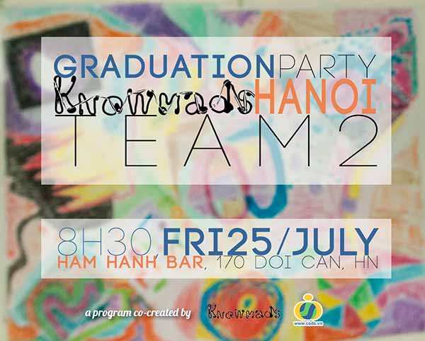 Graduation Party Knowmads Hanoi Team 2