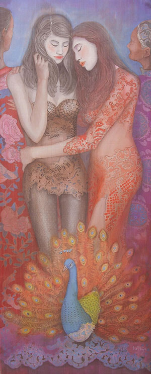 Sister day-Le Thuy- 202x80cm-silk