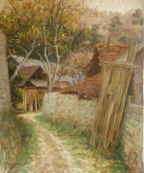 The Way Home-LO Th_ Anh-Oil in canvas-75x90cm-$1200