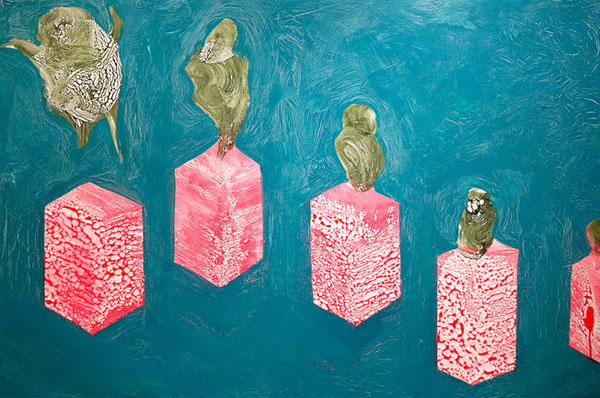 Do Thanh Lang, "Emotion Chart 5", 2014, Acrylic on paper, 80 x 100 cm