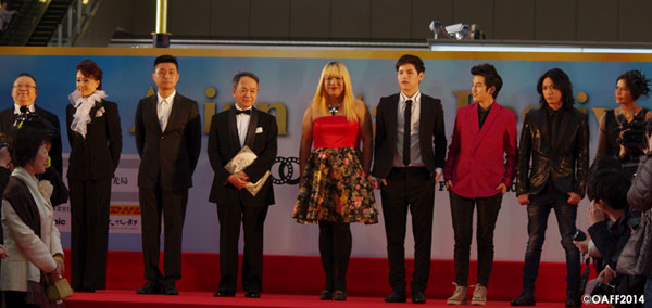 An image from the opening ceremony of Osaka Asian Film Festival 2014