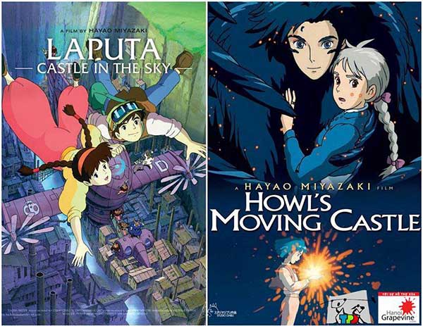 Castle in the Sky and Howls Moving Castle