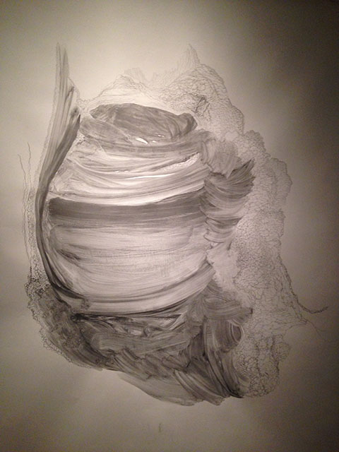 Ian Woo Lot Sees Salt: Neck Graphite on paper 210 x 150 cm (each) Singapore Art Museum Collection