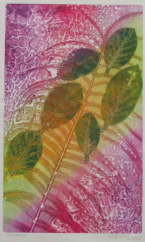 Mono print on Contrast Cream paper (2015), 50cm x 30cm, 1,500,000VND