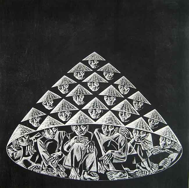 Labor market (2008), 80cm x 80cm or 100cm x 100cm, edition 5/6; 240,00USD 
