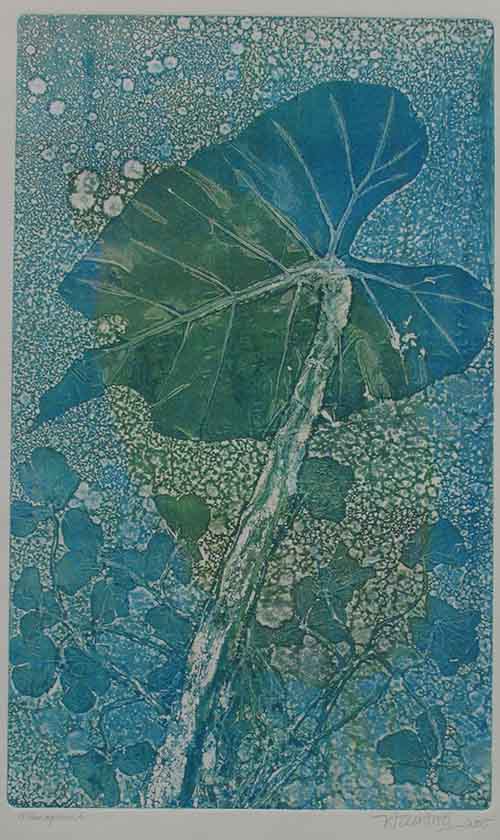 Mono print on Contrast Cream paper (2015), 50cm x 30cm, 1,500,000VND