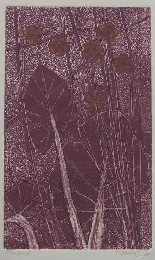 Mono print on Contrast Cream paper (2015), 50cm x 30cm, 1,500,000VND