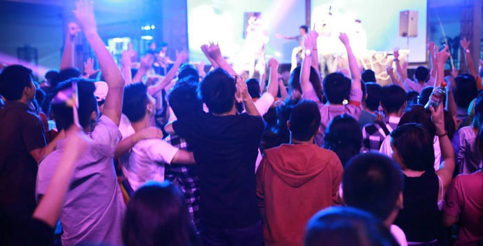 Khán giả tại Liên hoan Âm thanh Hà Nội 2014