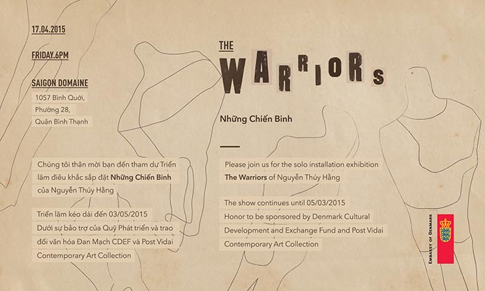 Installation Exhibition The Warriors by Nguyen Thuy Hang