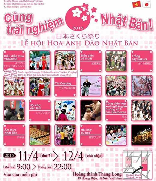 Le hoi hoa anh dao Nhat Ban 2015