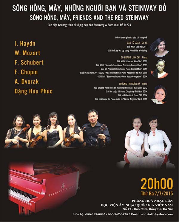 Concert with Song Hong Chamber Duo May Friends and the Red Steinway