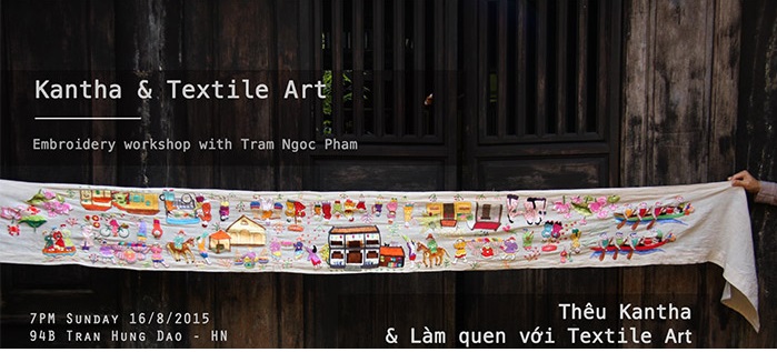 Kantha Textile Art Embroidery Workshop Pham Ngoc Tram