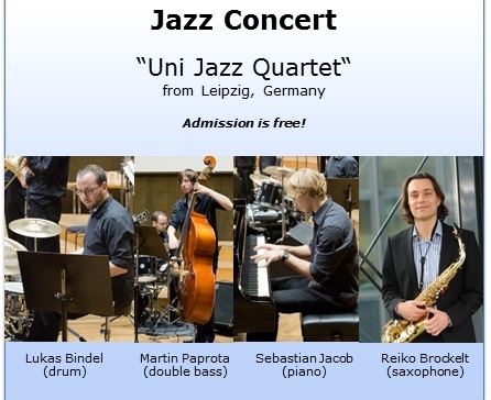 Jazz Concert of Uni Jazz Quartet from Leipzig