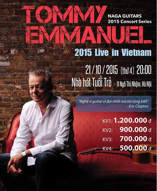 Tommy Emmanuel 2015 Live in Vietnam