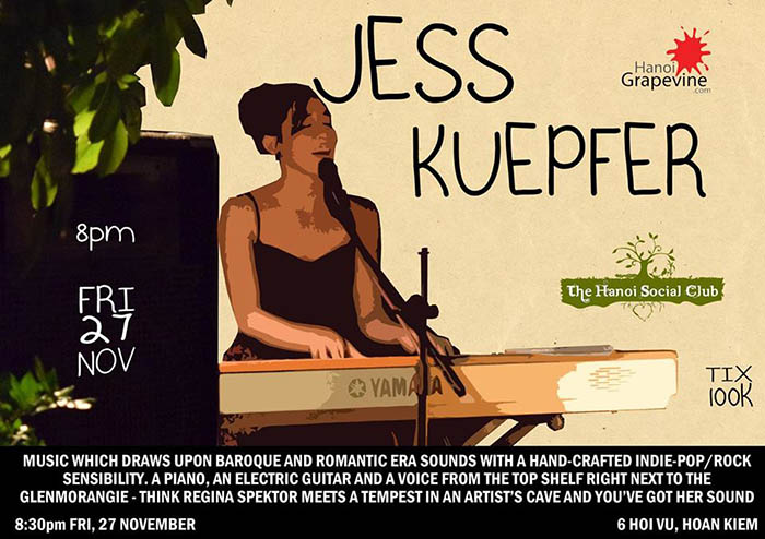 Live Indie PopRock with Jess Kuepfer