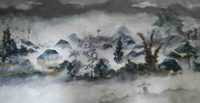 Tác phẩm "Nơi ấy mù sương" của Nguyễn Thái Bình