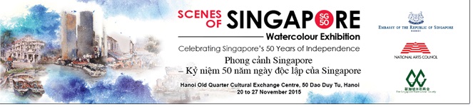 exhibition Scenes of Singapore poster