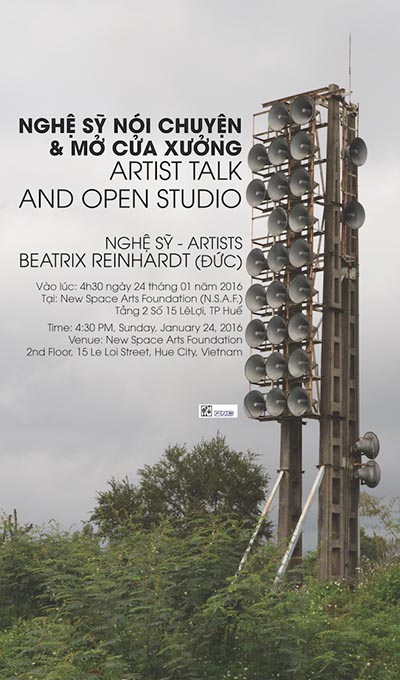 Artist talk and Open Studio by Artist Beatrix Reinhardt