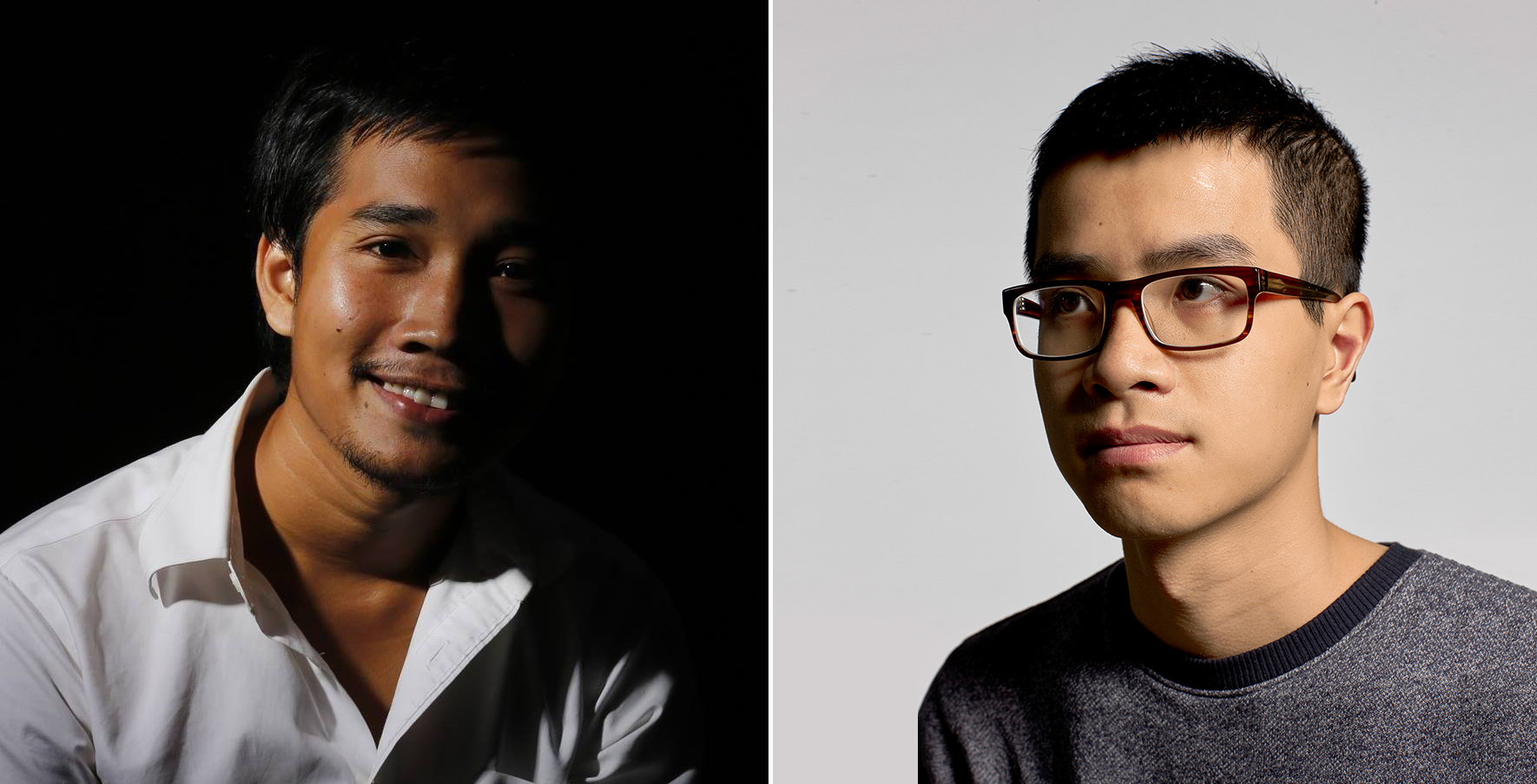 Đạo diễn trẻ Lê Bảo (trái) và đạo diễn Phạm Ngọc Lân.