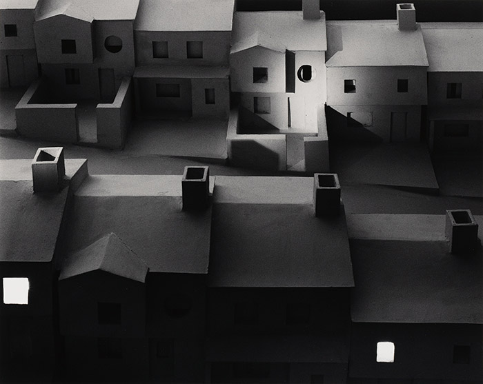 "Subdivision with Spotlight" by James Casebere