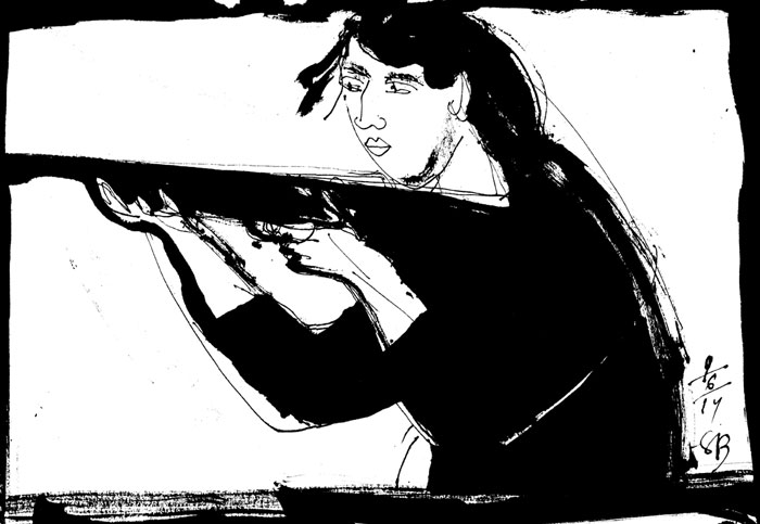 George Burchett, Resistance series, silkscreen print on Do paper